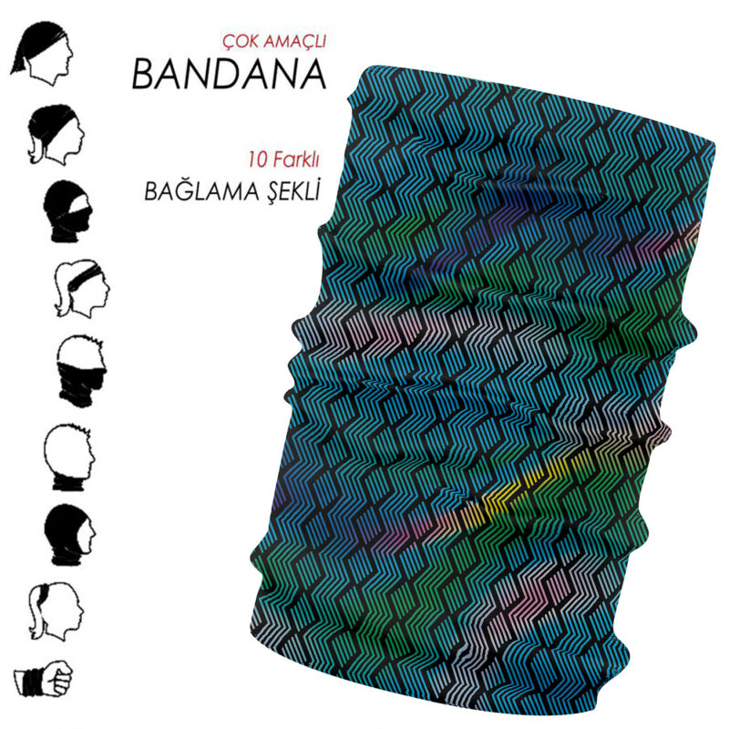 6513 - Çok Amaçlı Bandana - Görsel 10