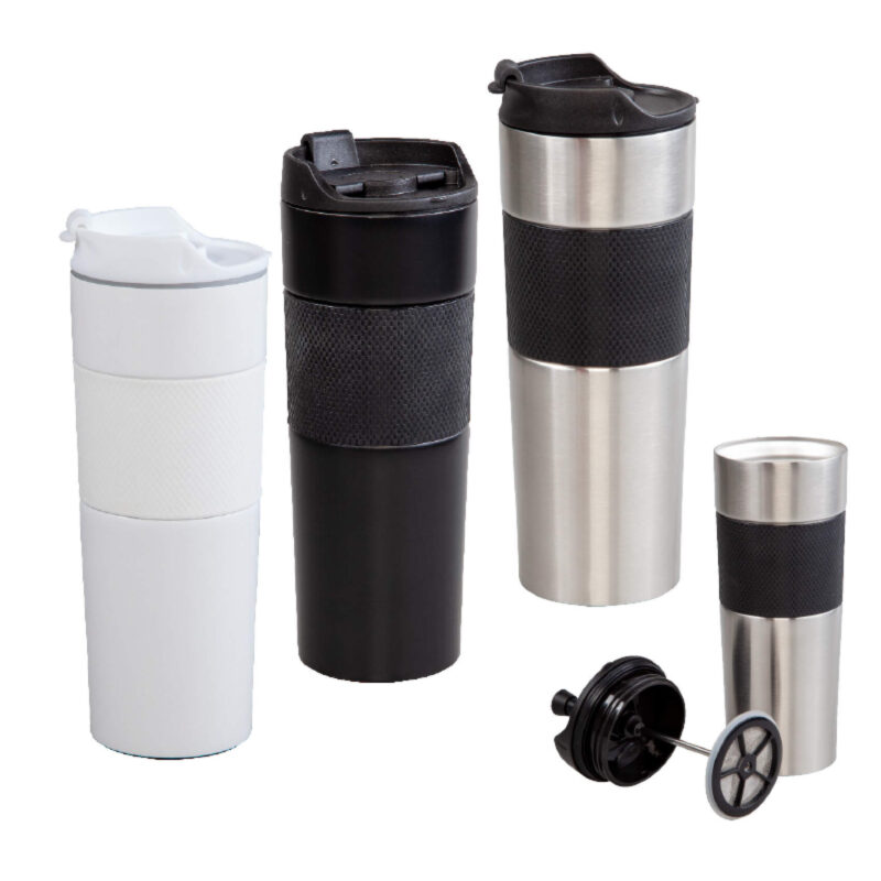 6104 - French Press Çelik Termos - 450 ML - Görsel 2