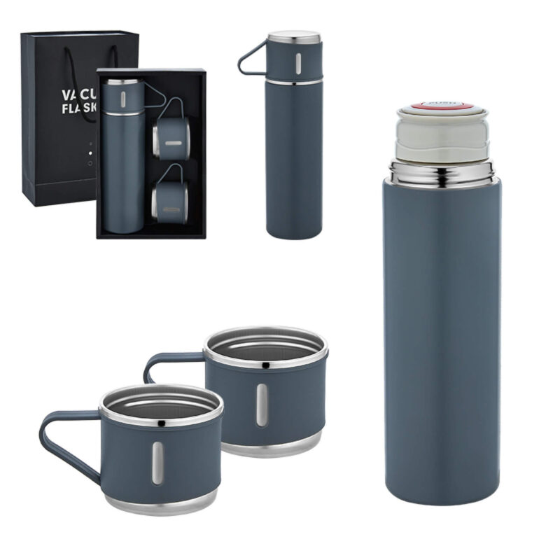 6127 - Çelik 3'lü Termos - 500 ML - Görsel 5