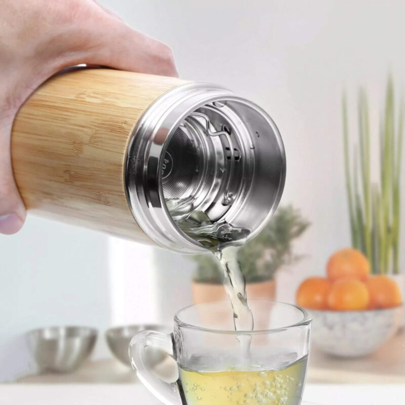6132 - Bambu Çelik Termos - 500 ML - Görsel 4