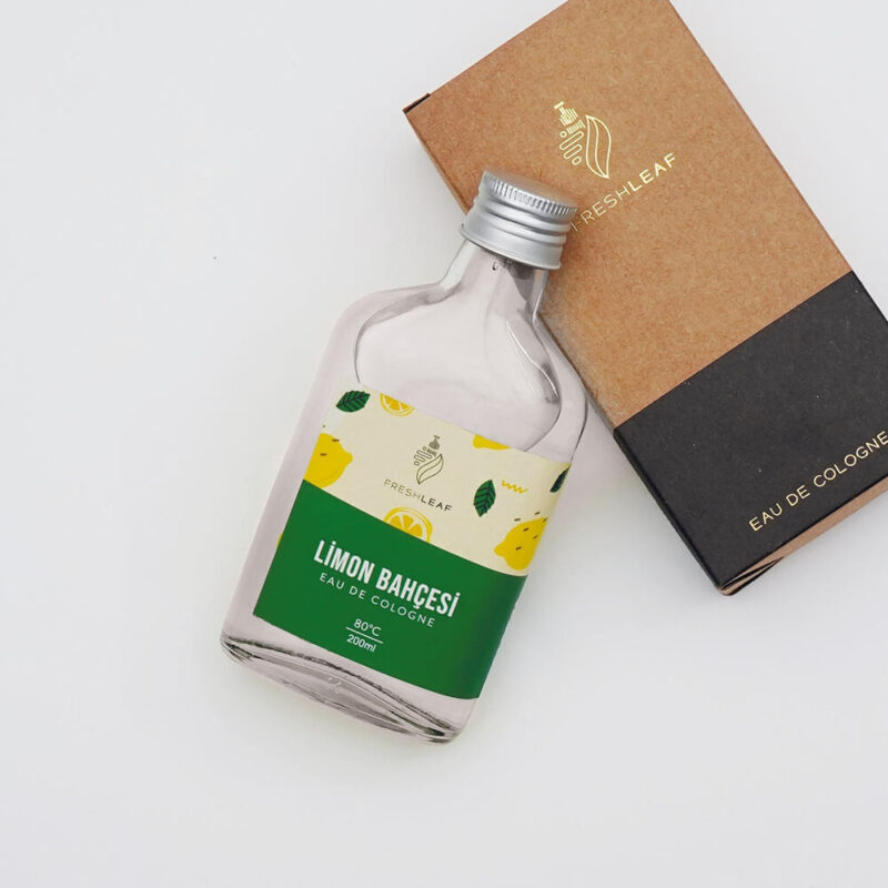 6711 - Cam Şişe Kolonya 200 ml - Görsel 3