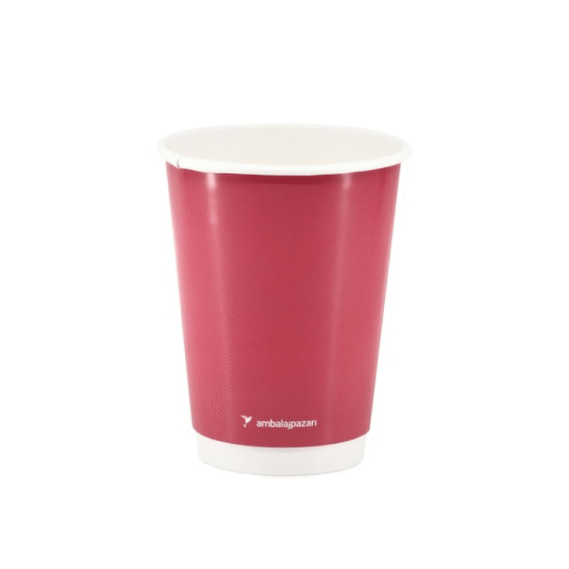 7408 - Double Wall Karton Bardak - 14 oz - Görsel 2