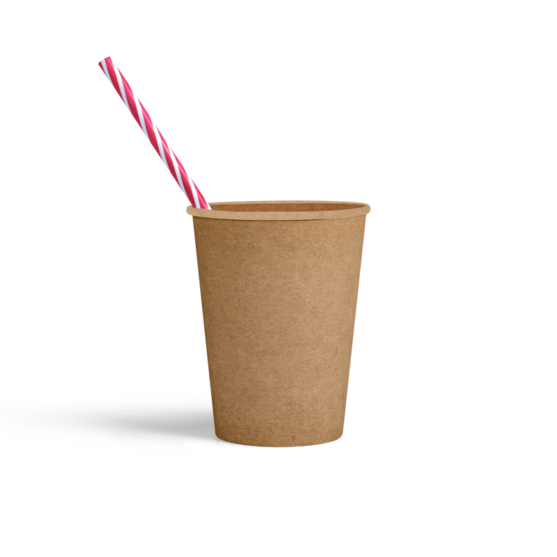7413 - 8 oz Kraft Karton Bardak - Görsel 2
