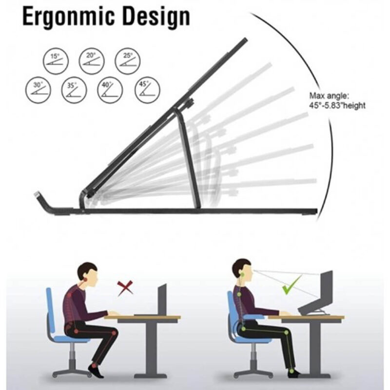 8519 - 7 Kademeli Ayarlı Katlanabilir Laptop Tablet Standı - Görsel 3