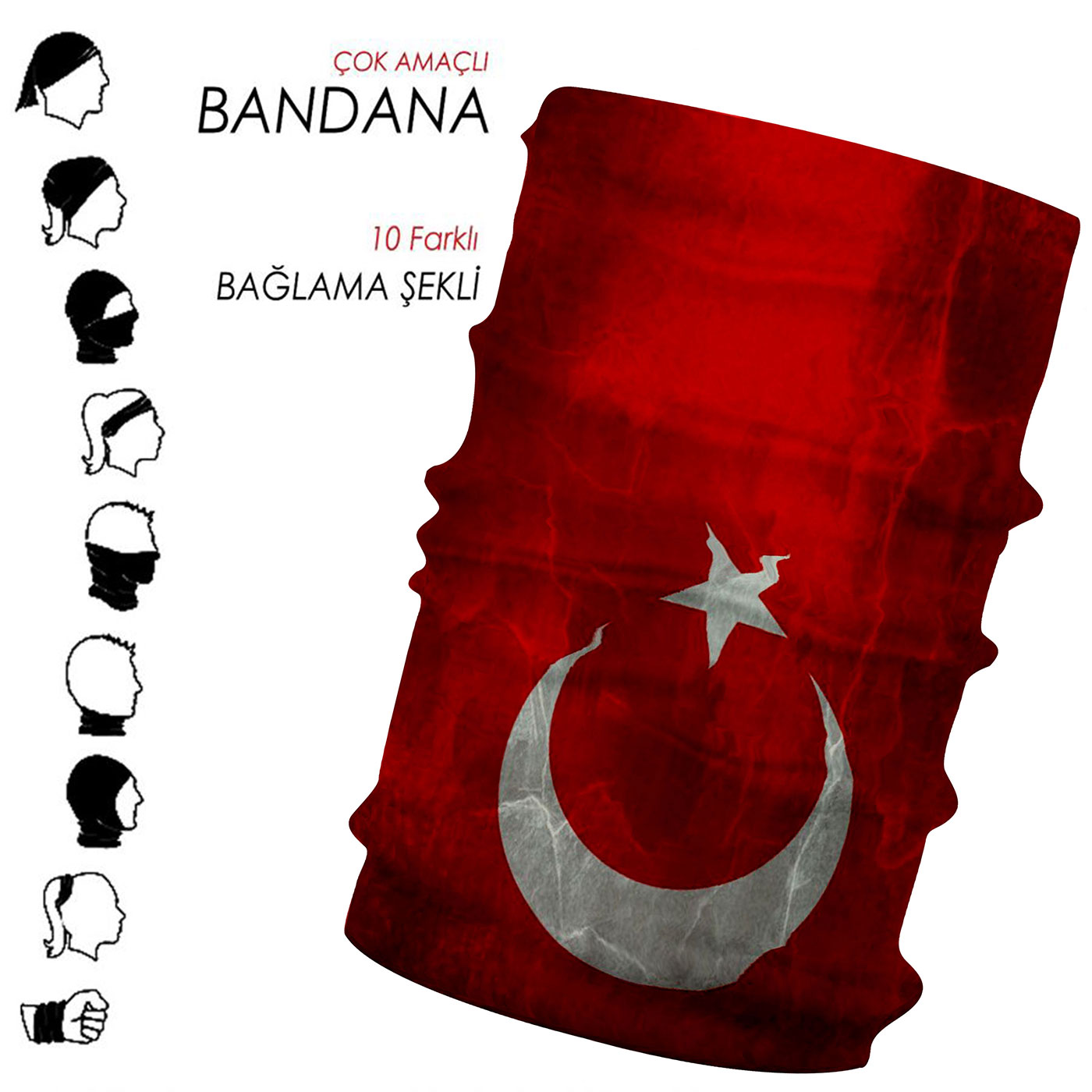6513 - Çok Amaçlı Bandana - Görsel 9