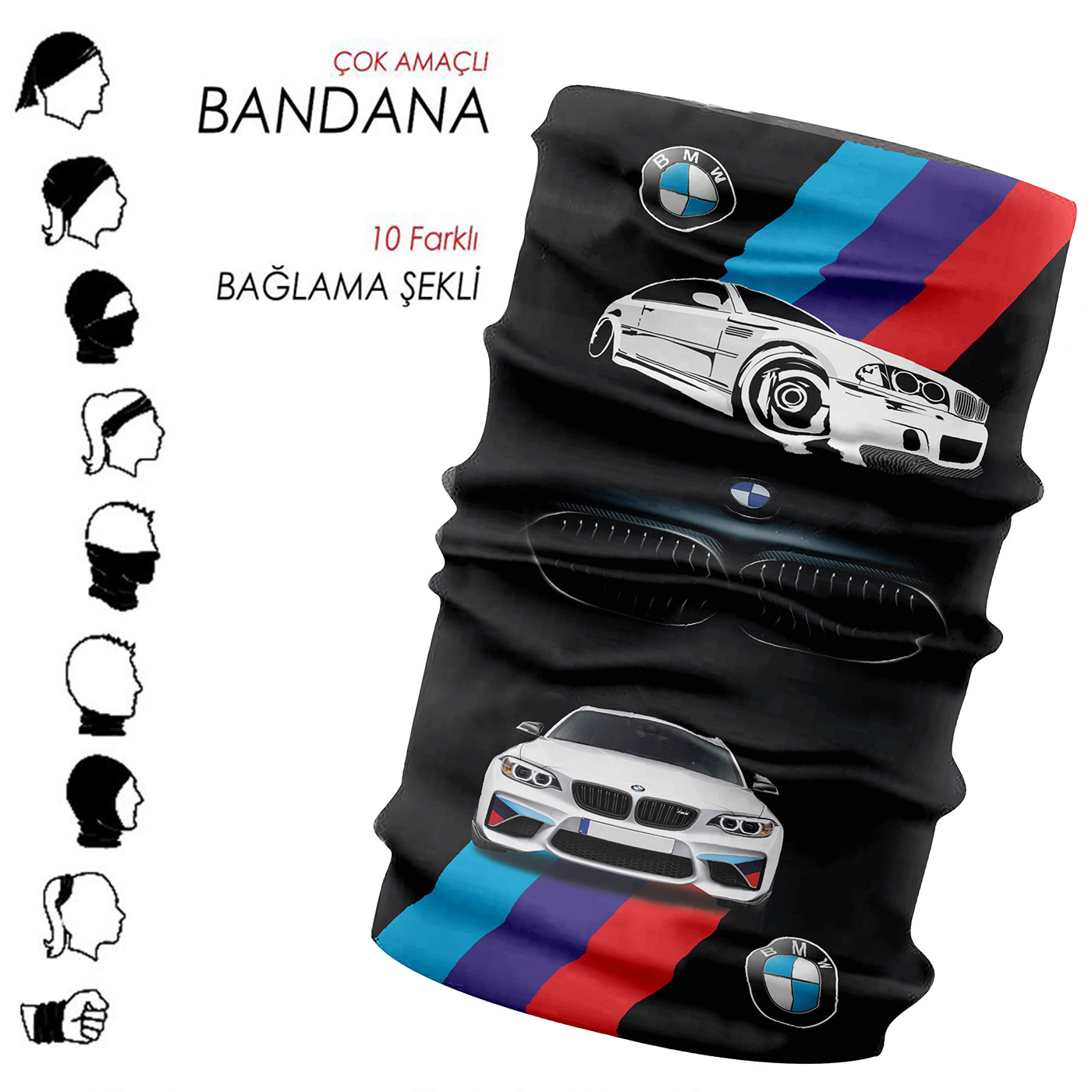 6513 - Çok Amaçlı Bandana - Görsel 7