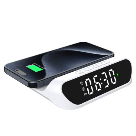 5839 - Telefon Uyumlu Alarmli Kablosuz Şarj Cihazı