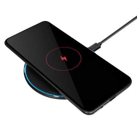 5869 - PRM Masaüstü Siyah Kablosuz Şarj Cihazı