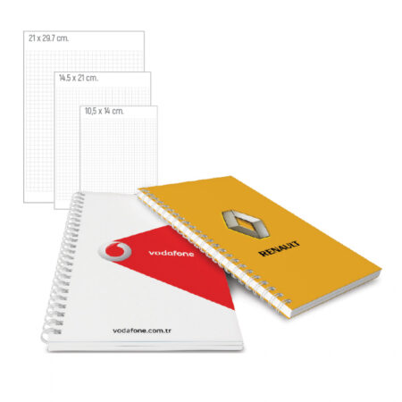 5584 - Yandan Spiralli Karton Defter 10x14 cm