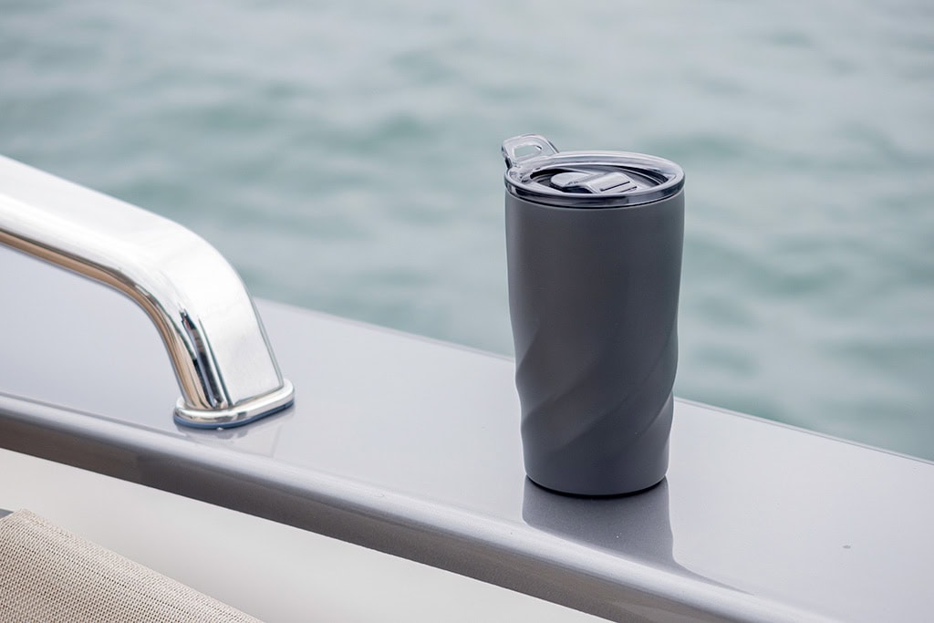 6124 - Çevre Dostu İçi Seramik Dışı Çelik Termos Bardak 400 mL - Görsel 5